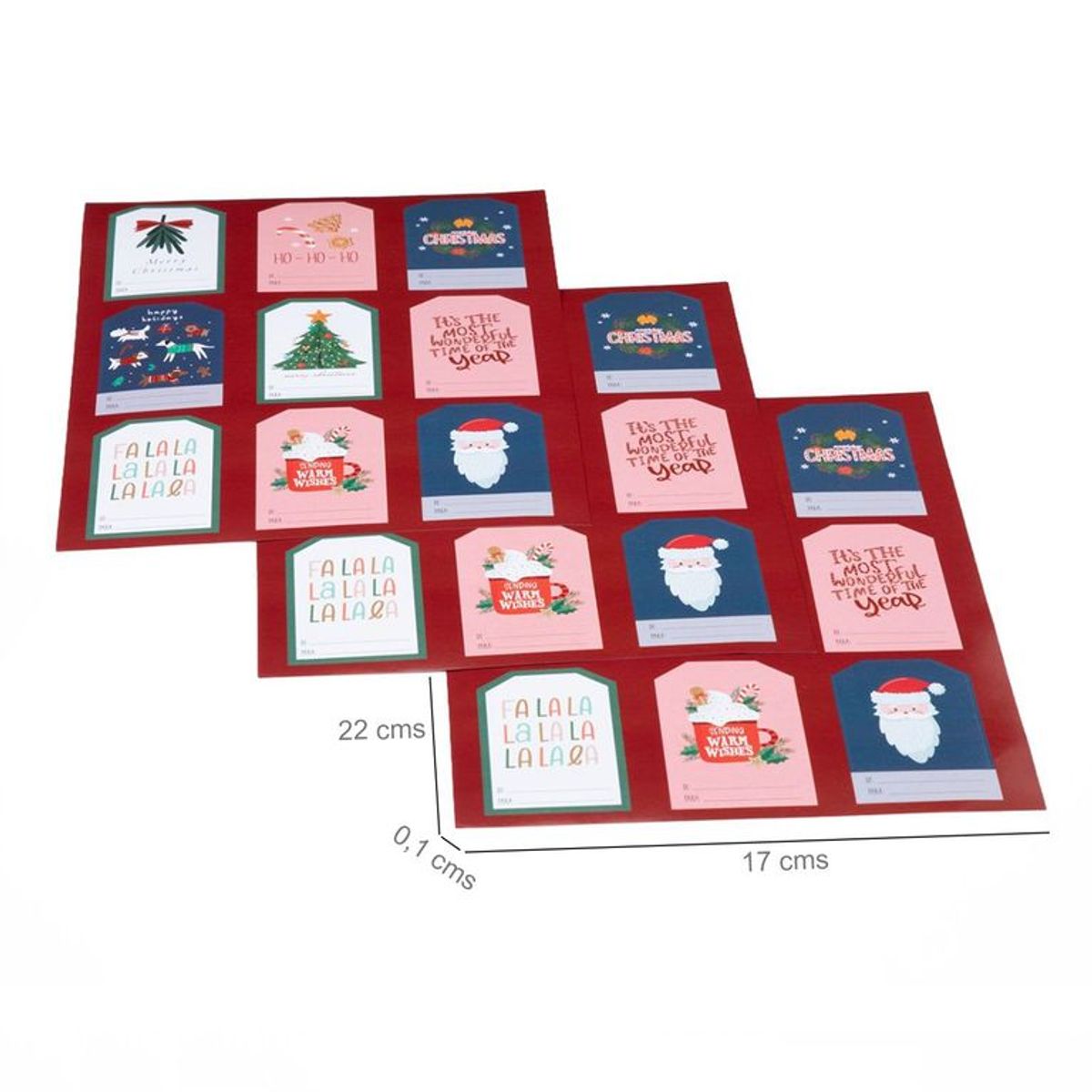 MICA - Set 27 Adhesivos Etiquetas Navidad