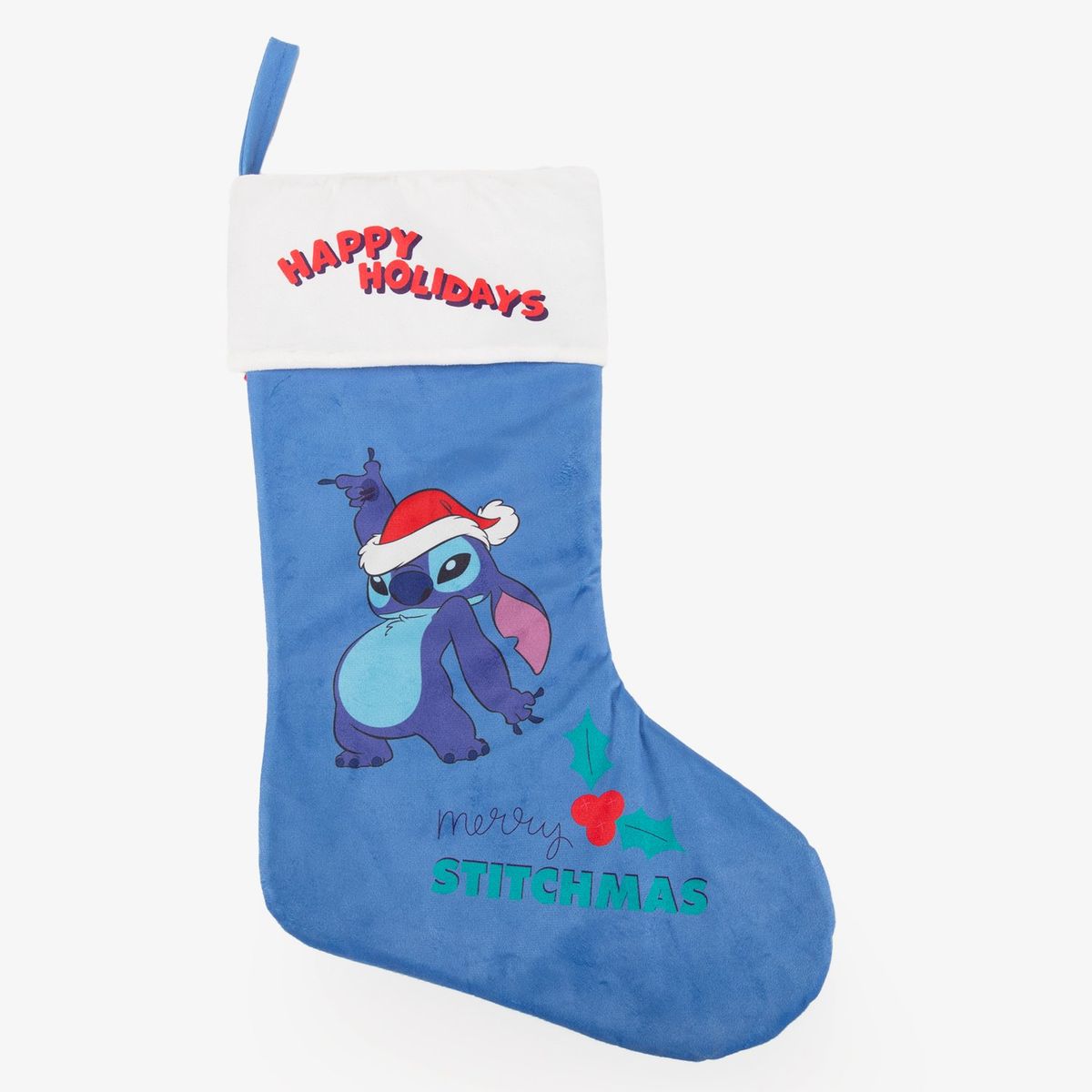 DISNEY - Bota Navideña Azul Stitch 50cm