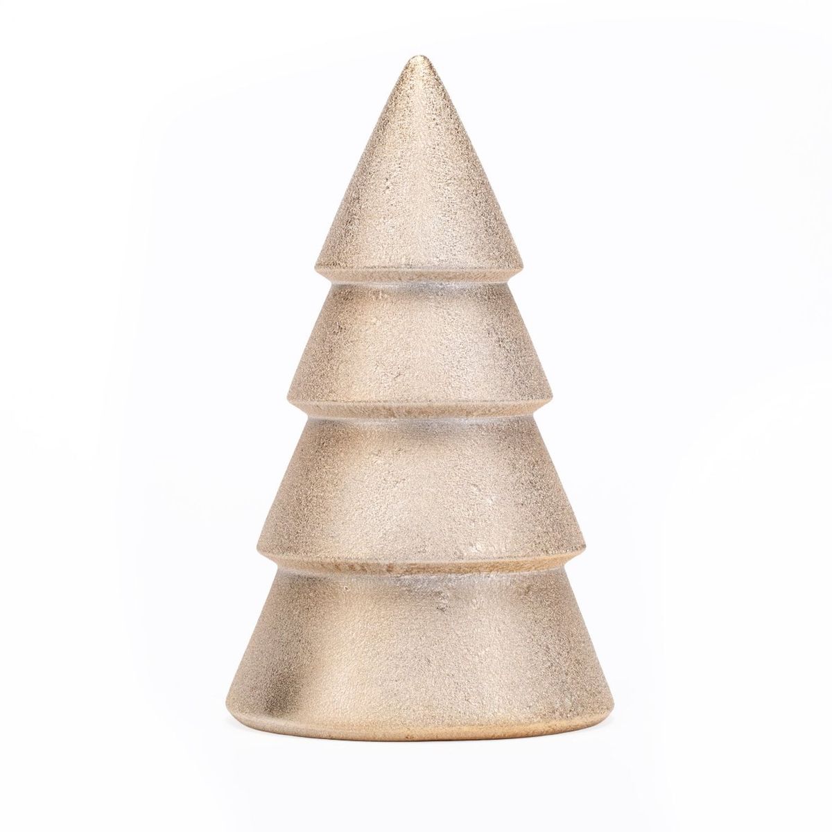 MICA - Adorno Navideño Pino Dorado Brillos 22cm