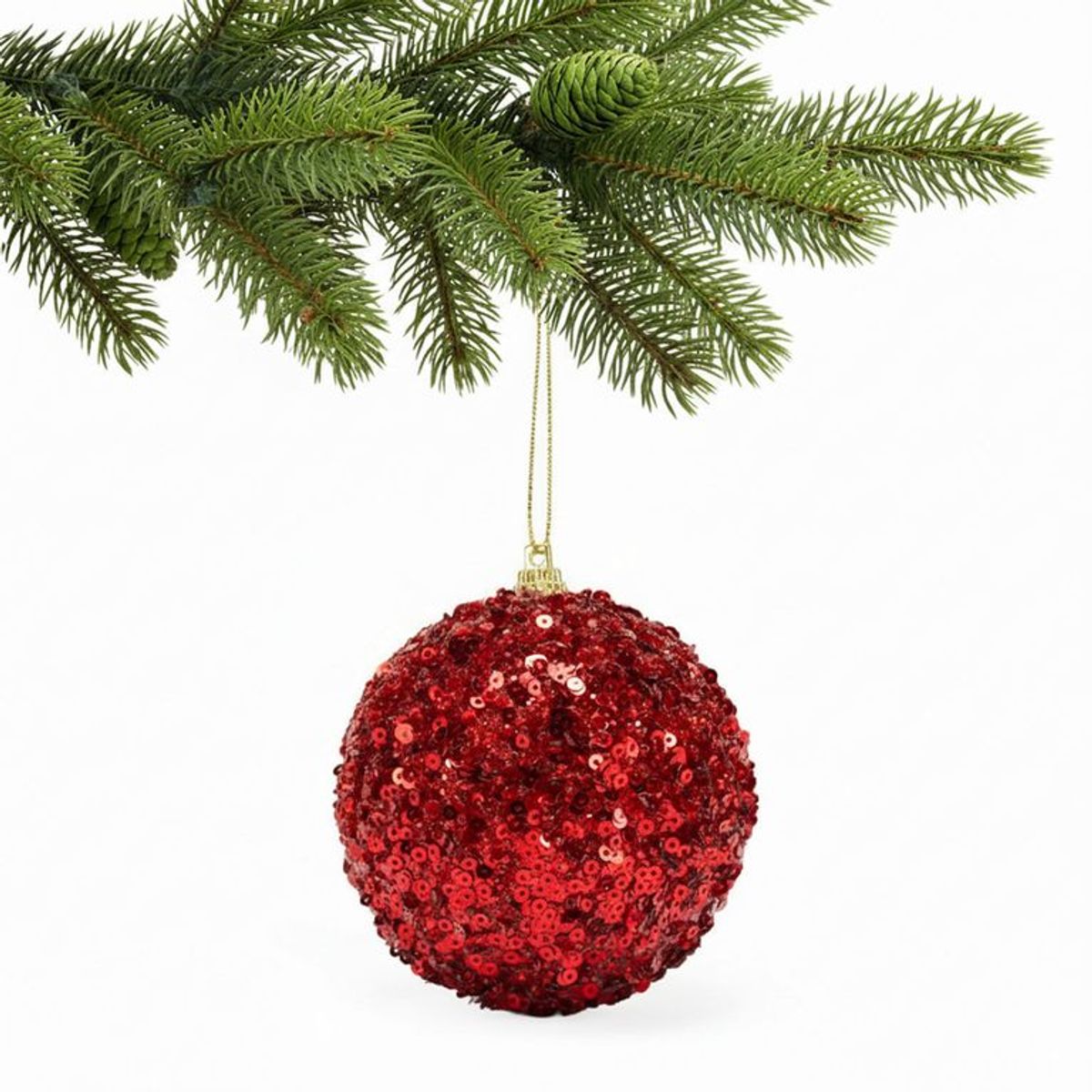 MICA - Adorno Árbol Bola Brillos 8cm