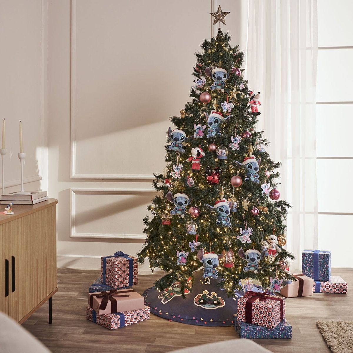 DISNEY - Adorno Árbol Peluche Stitch Regalo 7cm