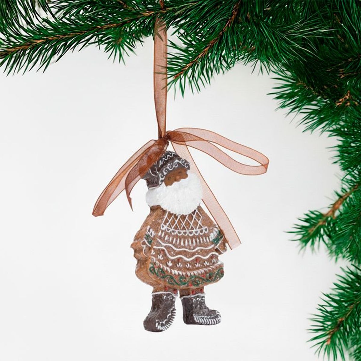 MICA - Adorno Árbol Muñeco Santa Gnomo 9x6cm