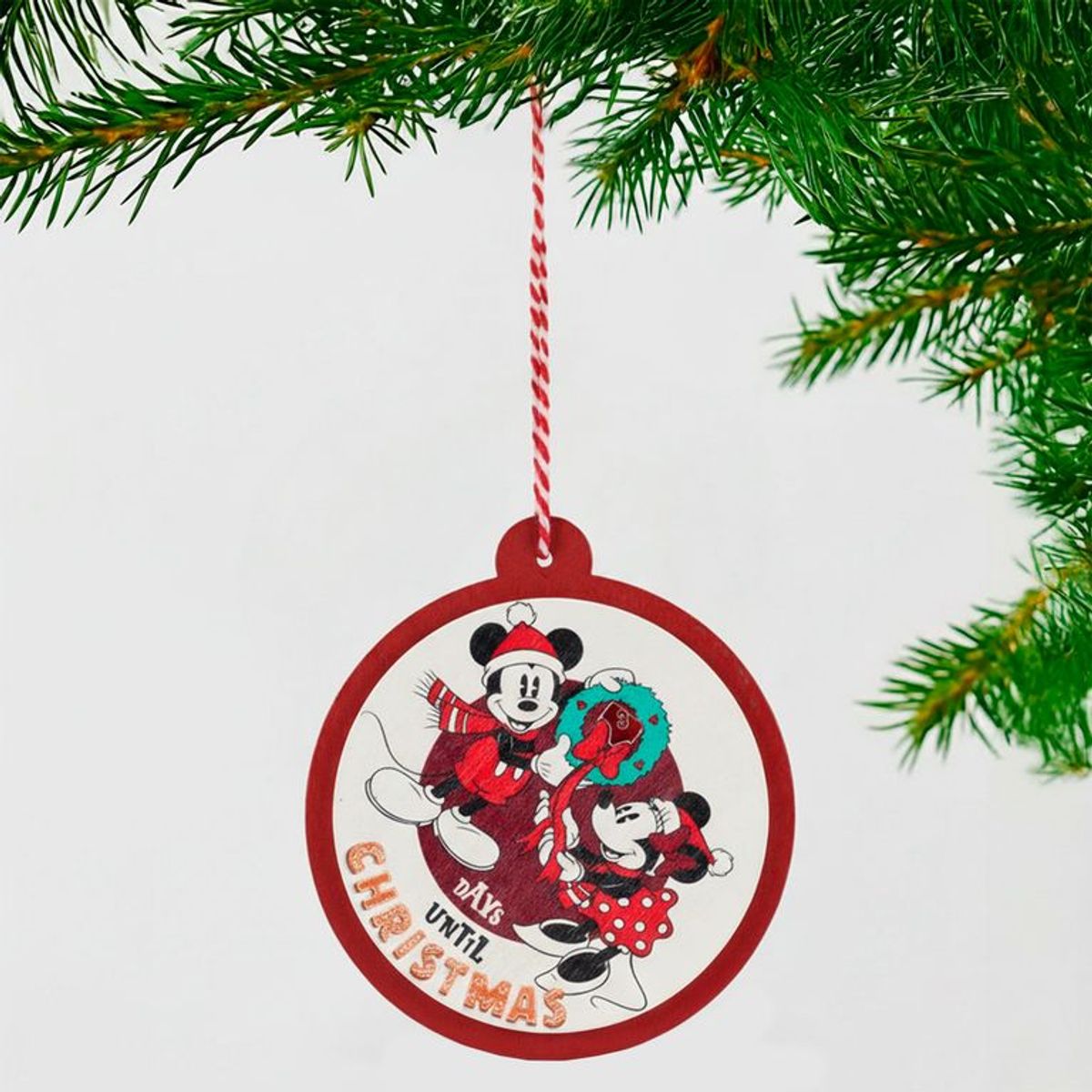 DISNEY - Adorno Árbol Peluche Mickey Minnie 10cm