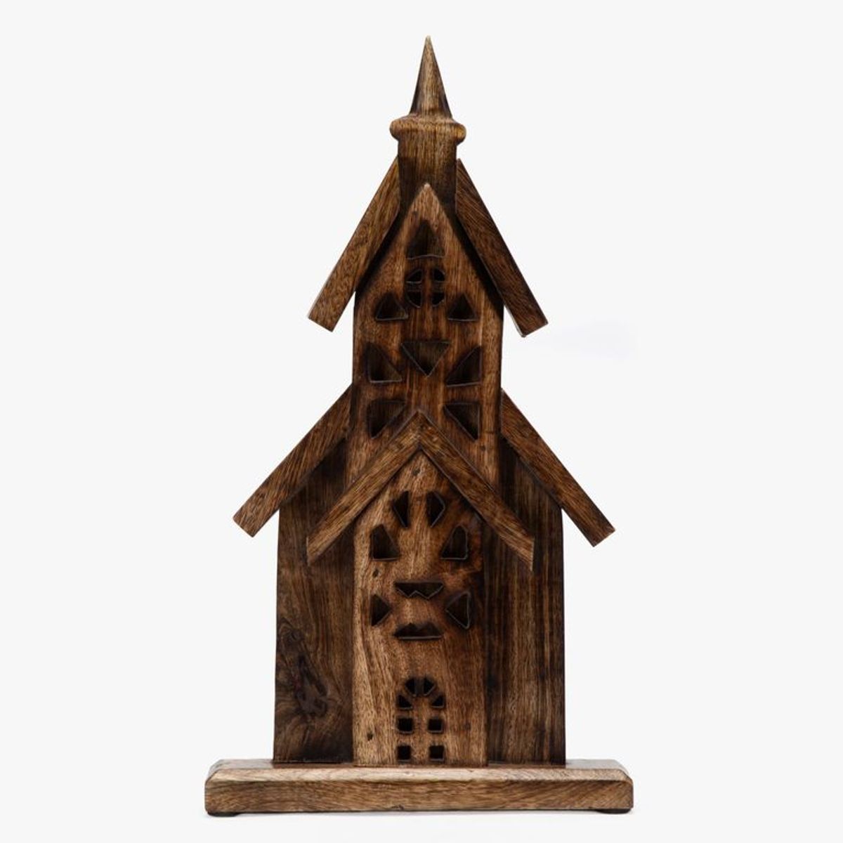 MICA - Adorno Navideño Iglesia Madera 36cm