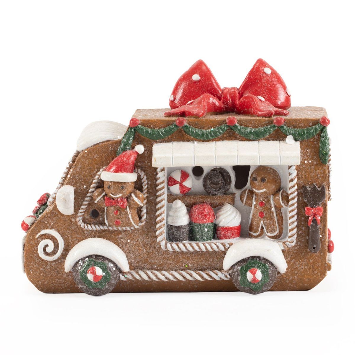 MICA - Adorno Navideño Camión De Jengibre 16cm