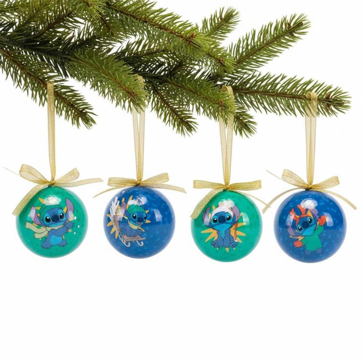 DISNEY - Set 4 Colgantes Stitch 7.5cm