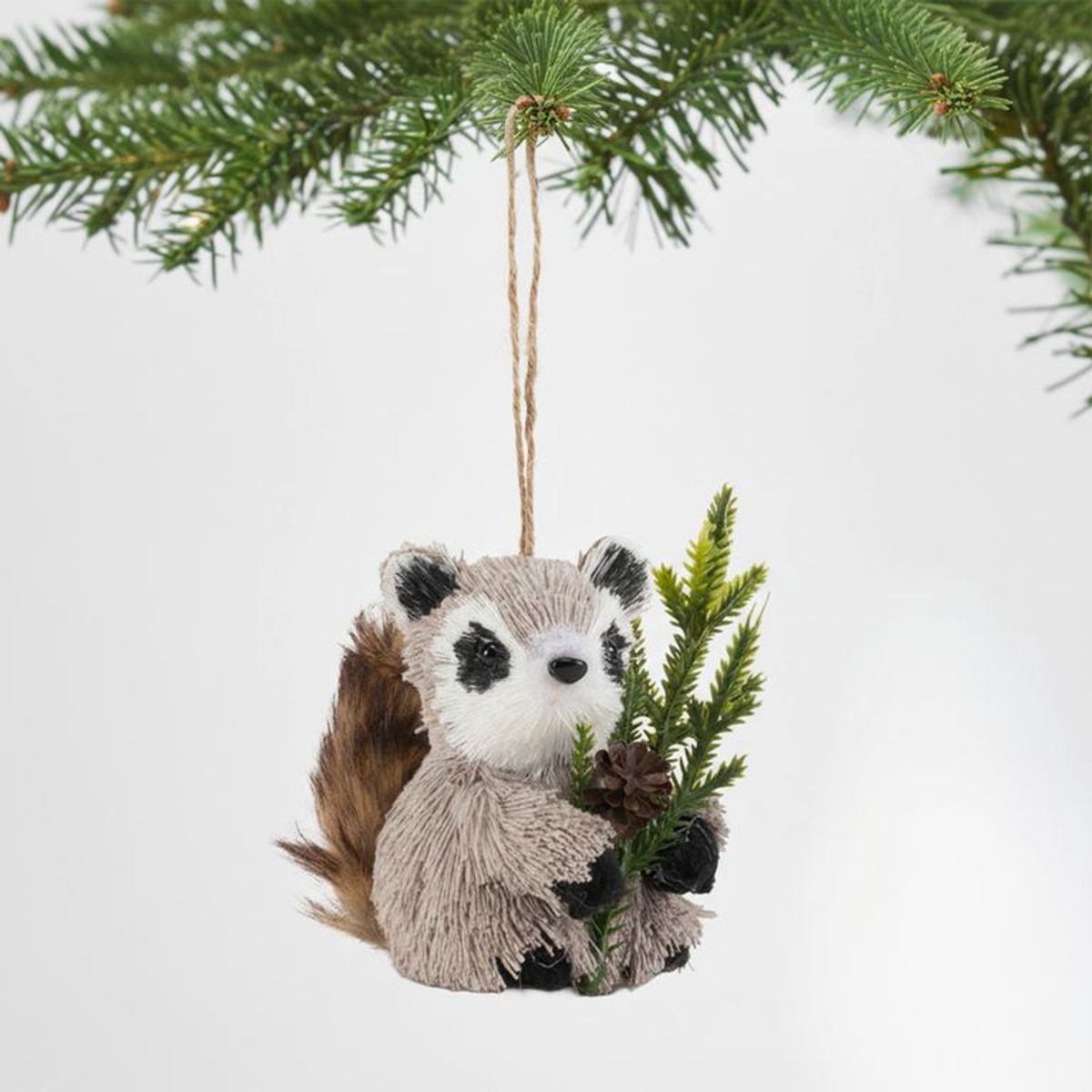 MICA - Adorno Árbol Muñeco Mapache 8cm