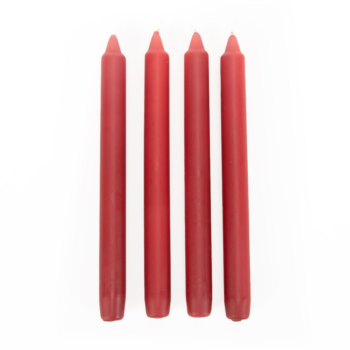 MICA - Set 4 Velas Navideñas Rojas Con Aroma 2.2x25cm