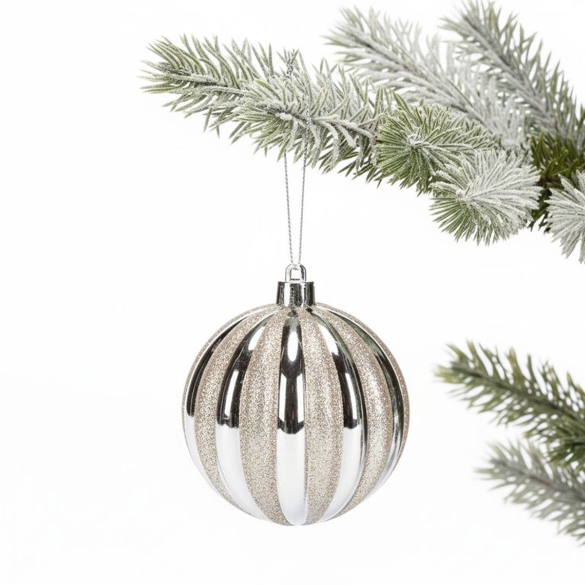 MICA - Adorno Árbol Bola Champagne 8cm