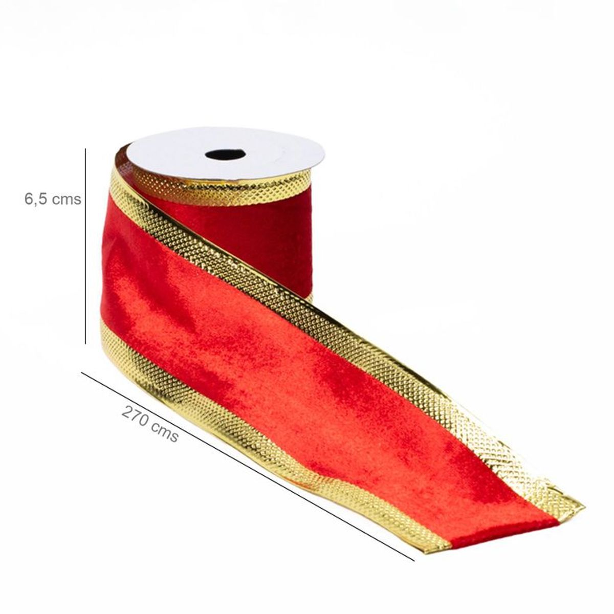 MICA - Cinta Navideña Dorada Líneas 6x270cm