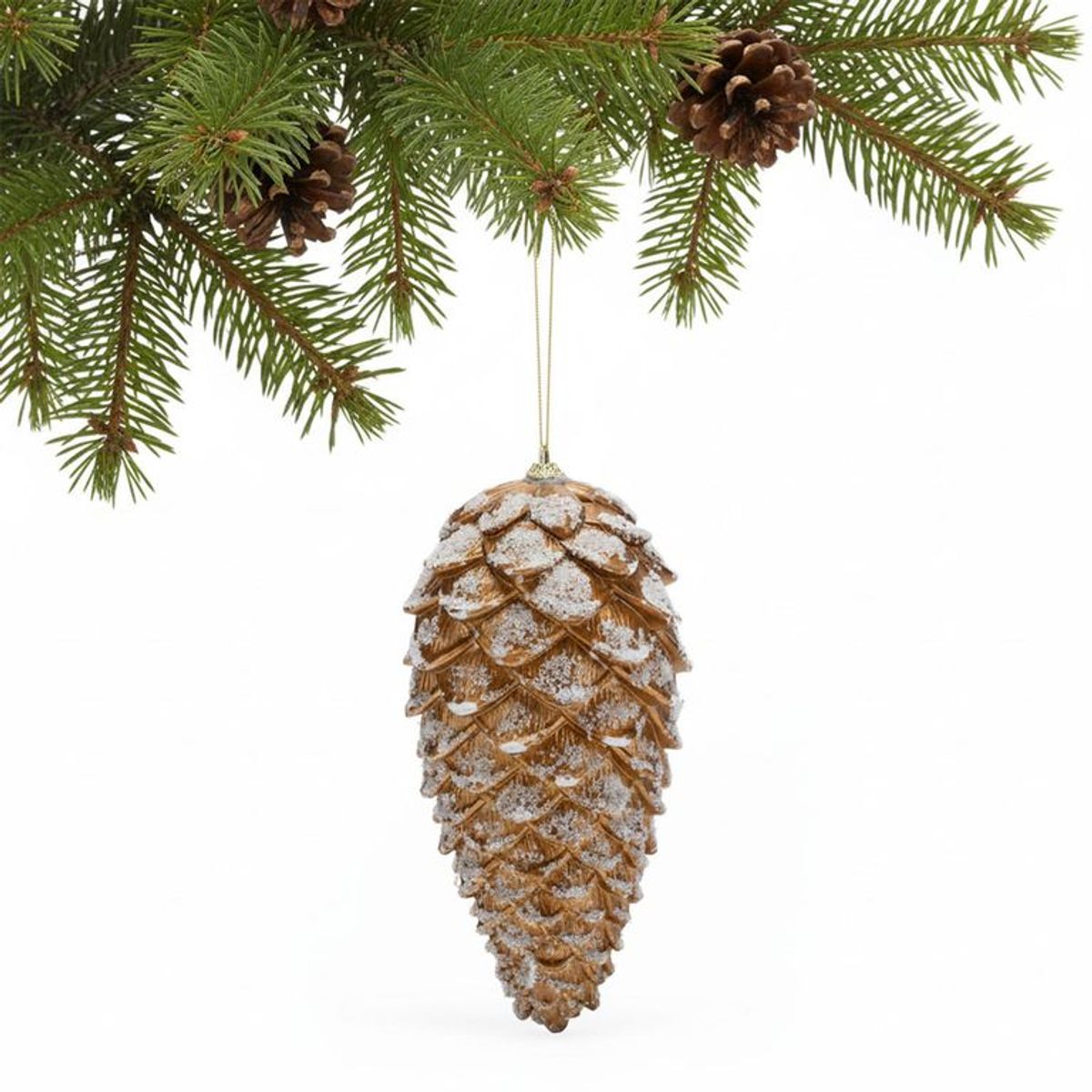 MICA - Adorno Árbol Piña Brillo 23cm