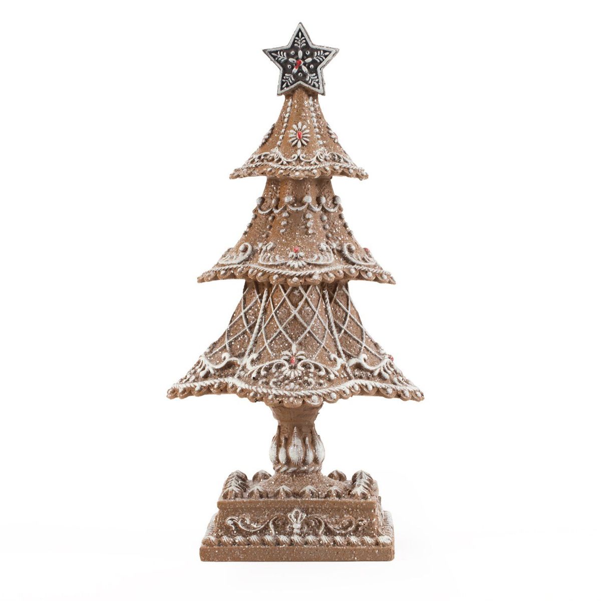 MICA - Adorno Navideño Pino Jengibre 24x12cm