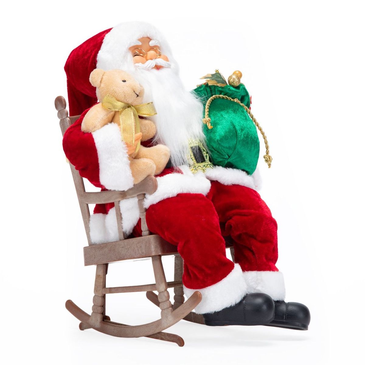 MICA - Adorno Navideño Papa Noel Silla 40x26x26cm