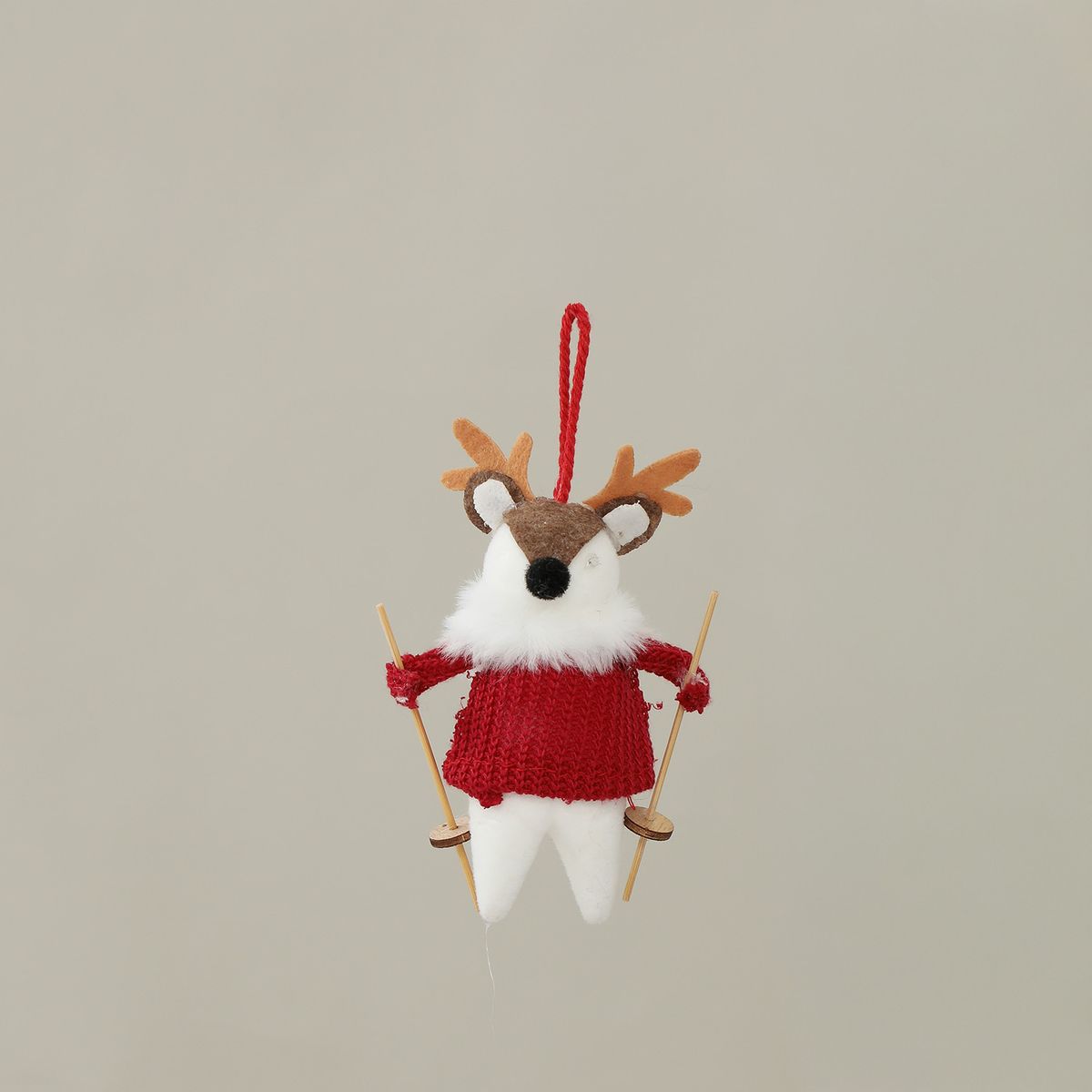 MICA - Adorno Árbol Muñeco Reno Ski 15cm