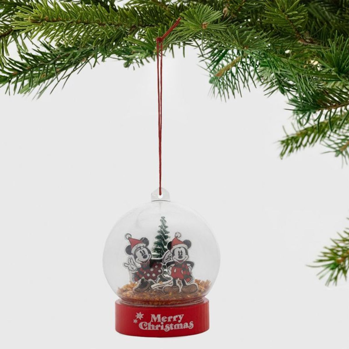 DISNEY - Adorno Árbol Bola Burbuja Mickey Minnie 9cm