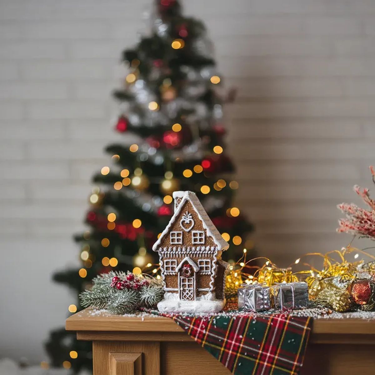 MICA - Adorno Navideño Casa Jengibre 12x7cm