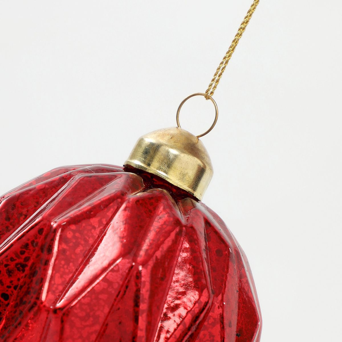 MICA - Adorno Árbol Bola Vidrio Roja 8cm