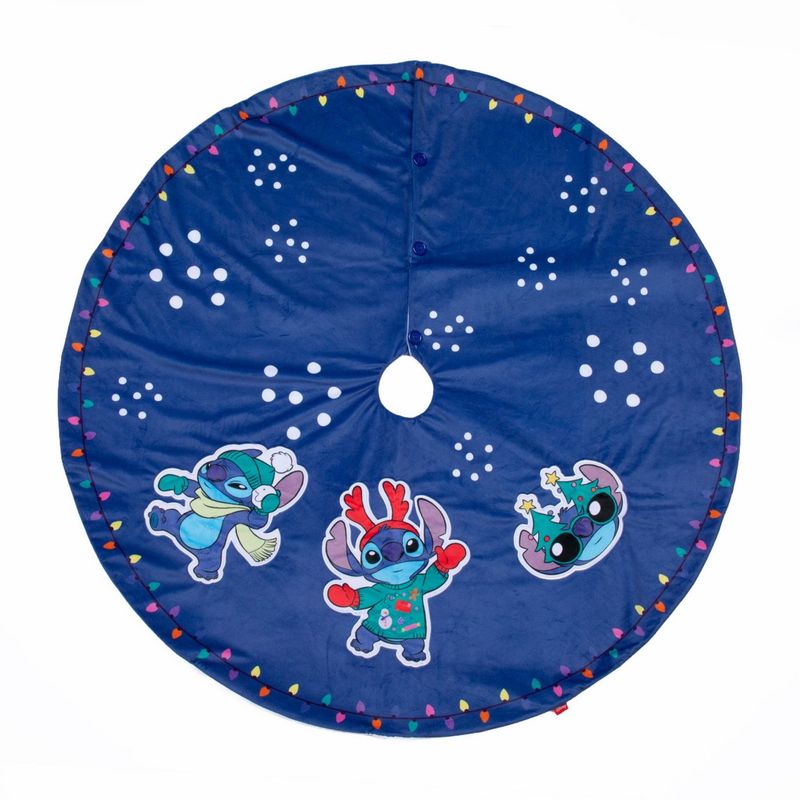 DISNEY - Faldón Piso De Árbol Stitch 106cm