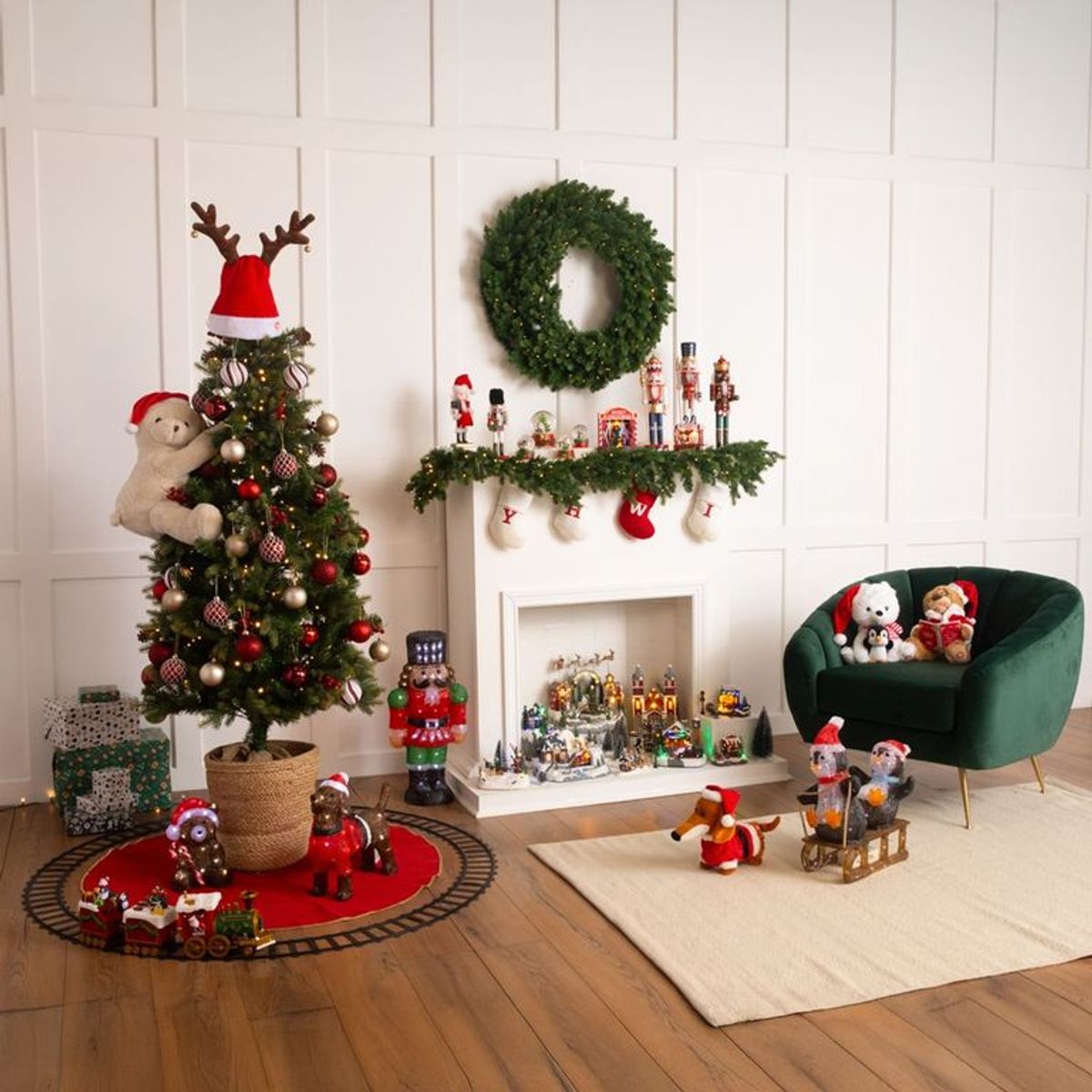  - Corona Navideña Luz Led 80cm