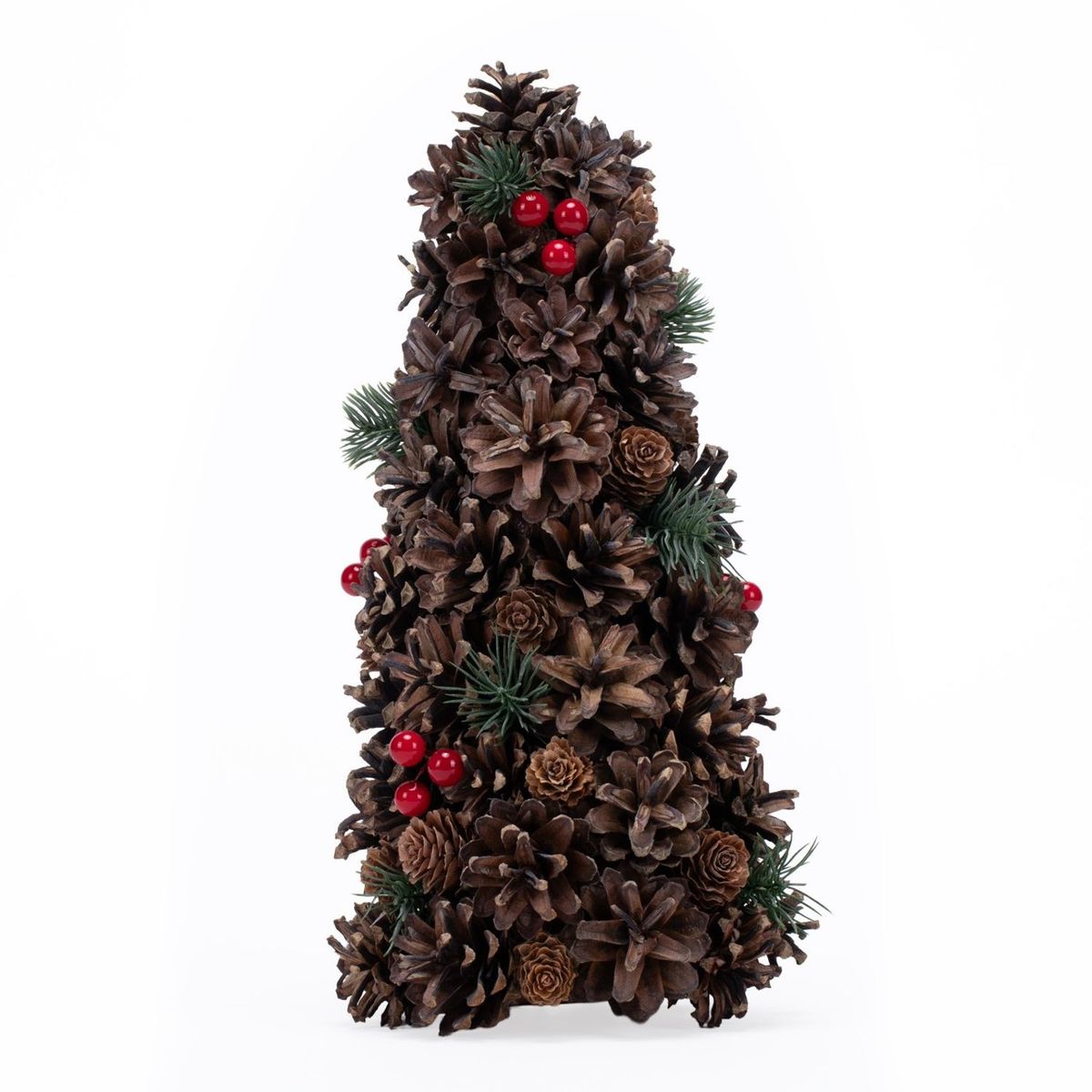 MICA - Adorno Navideño Árbol Mini De Piñas 32cm