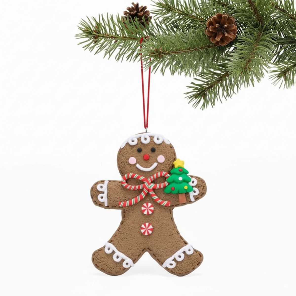 MICA - Adorno Árbol Colgante Galleta Gnomo 12cm