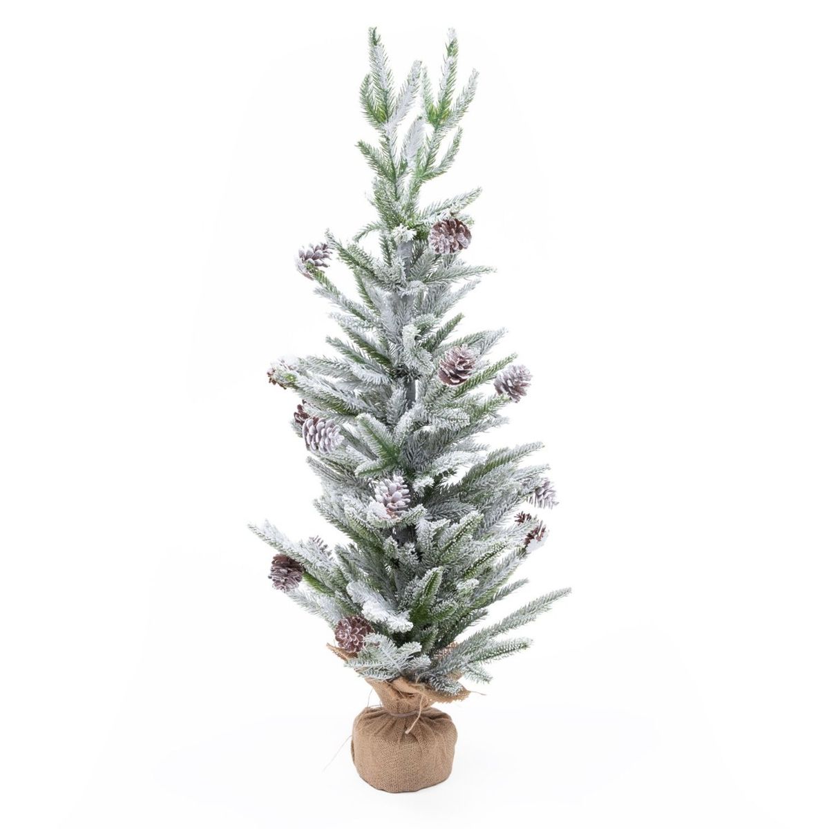  - Mini Árbol De Navidad Con Nieve 90cm