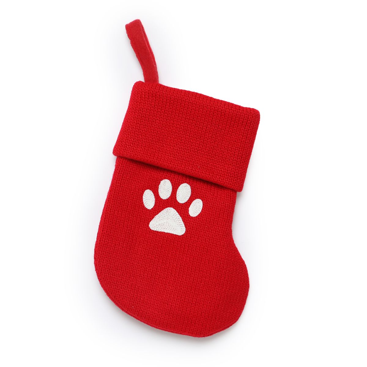 MICA - Bota Navideña Roja Patita Perro 17cm