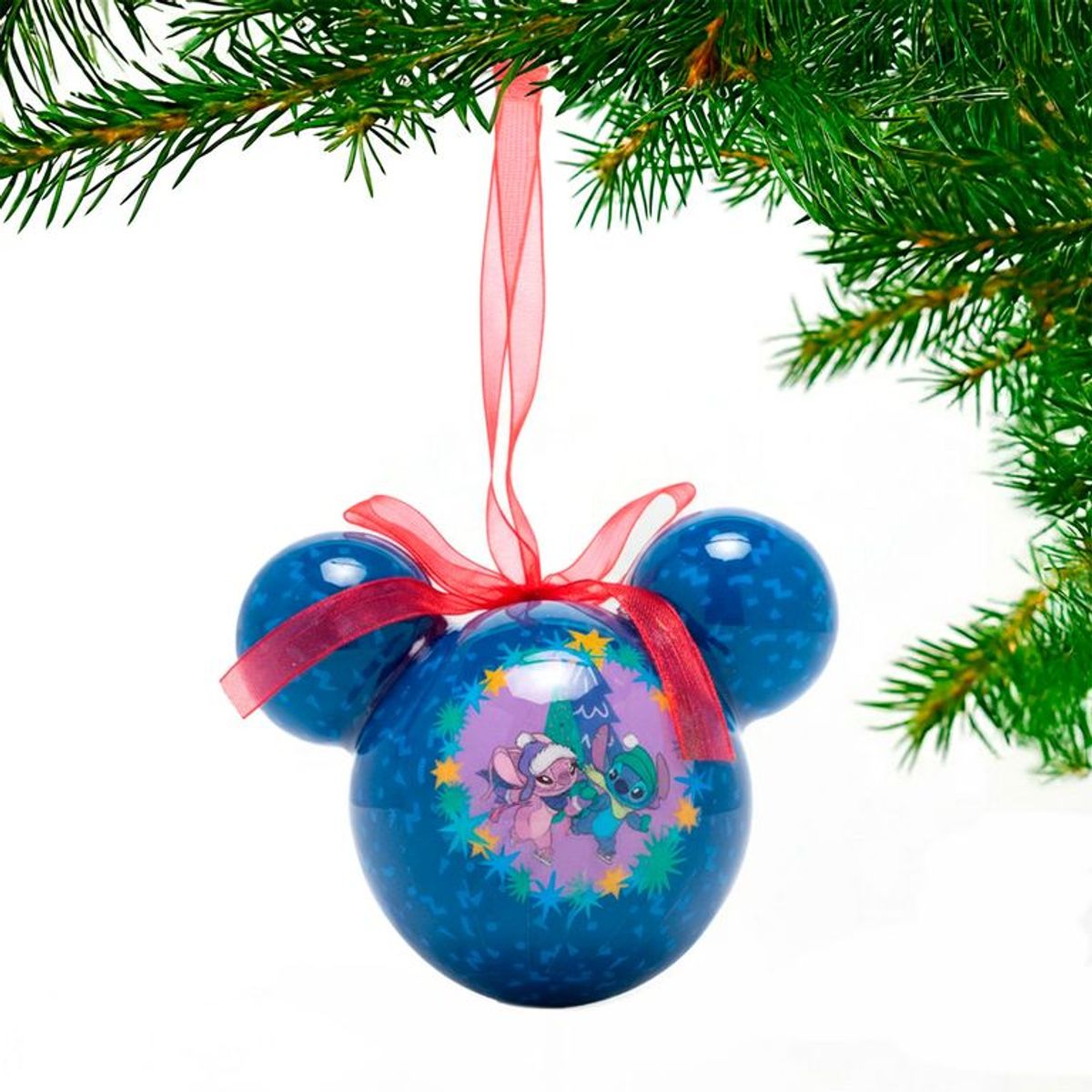 DISNEY - Adorno Árbol Bola Stitch Azul
