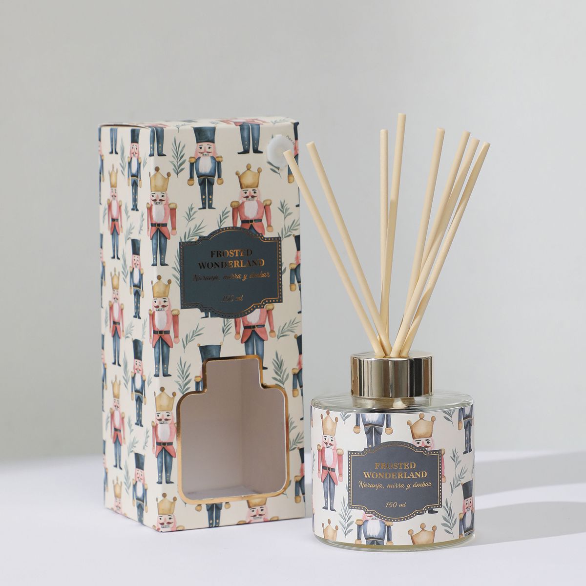 MICA - Difusor Navideño Aromático 150ml Naranja, Mirra Y Ámbar