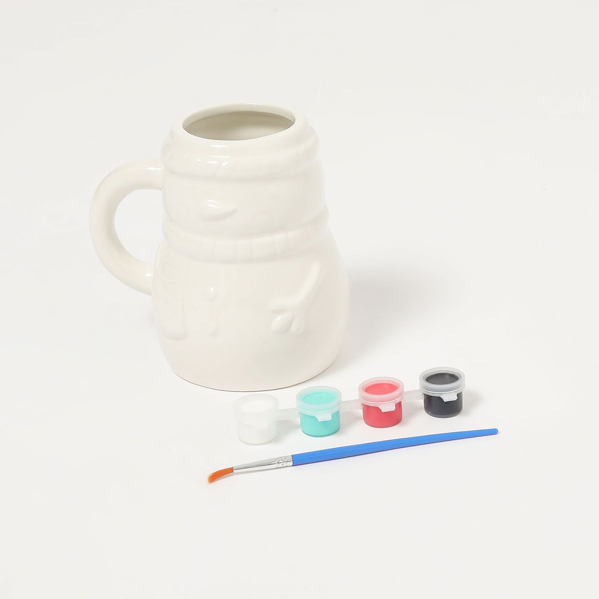  - Kit De Pintura Taza Navideña Muñeco De Nieve