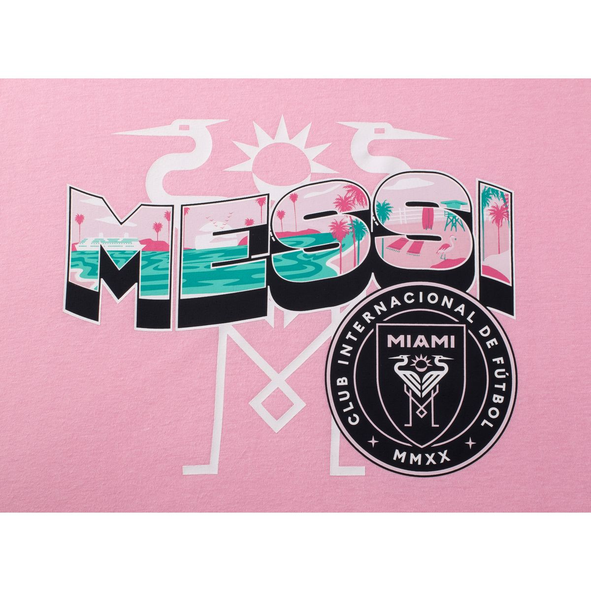 MESSI - Camiseta Manga Corta De Hombre Mls Players Miami Vibes