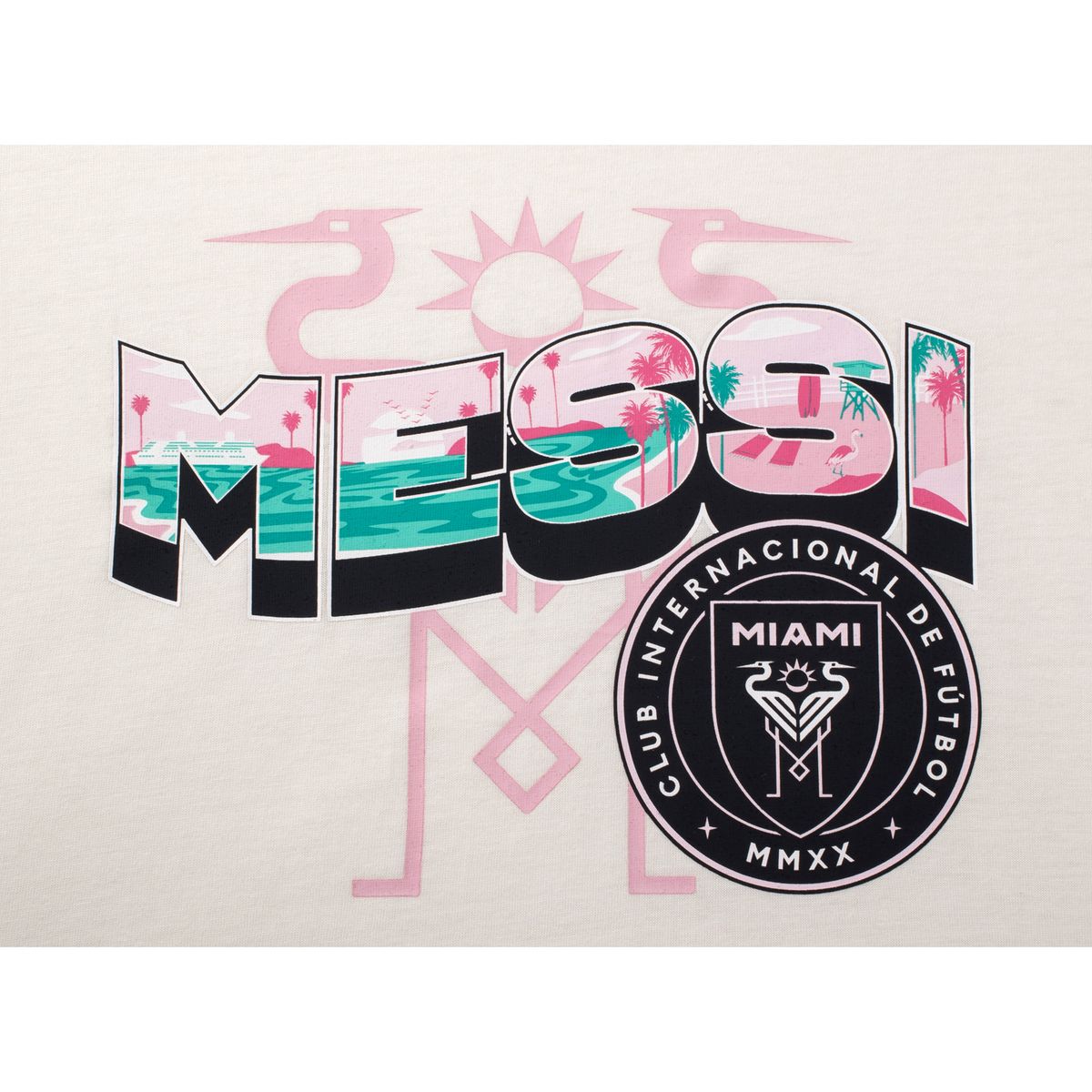 MESSI - Camiseta Manga Corta De Hombre Mls Players Miami Vibes