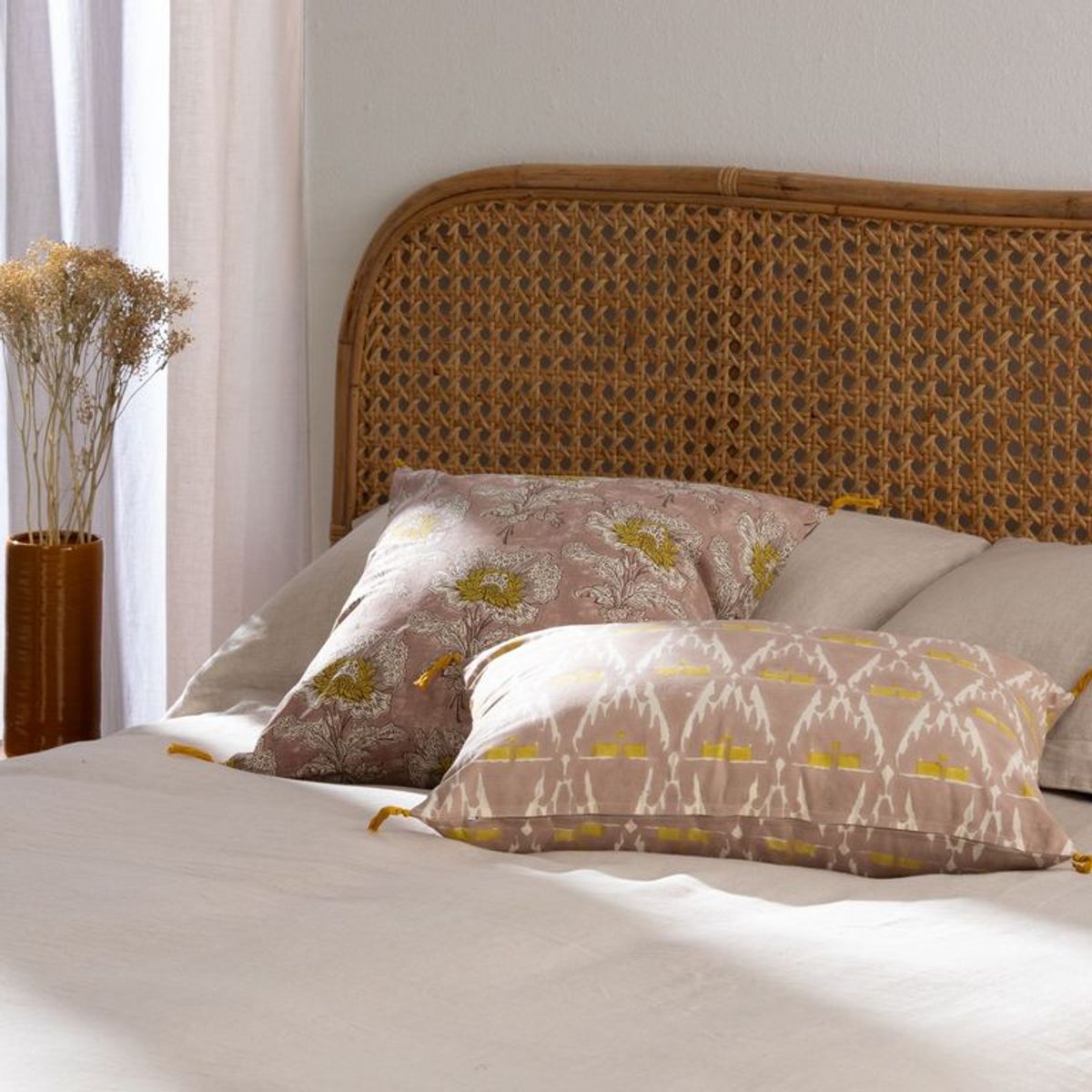 BASEMENT HOME - Funda de Cojín Flor Malva