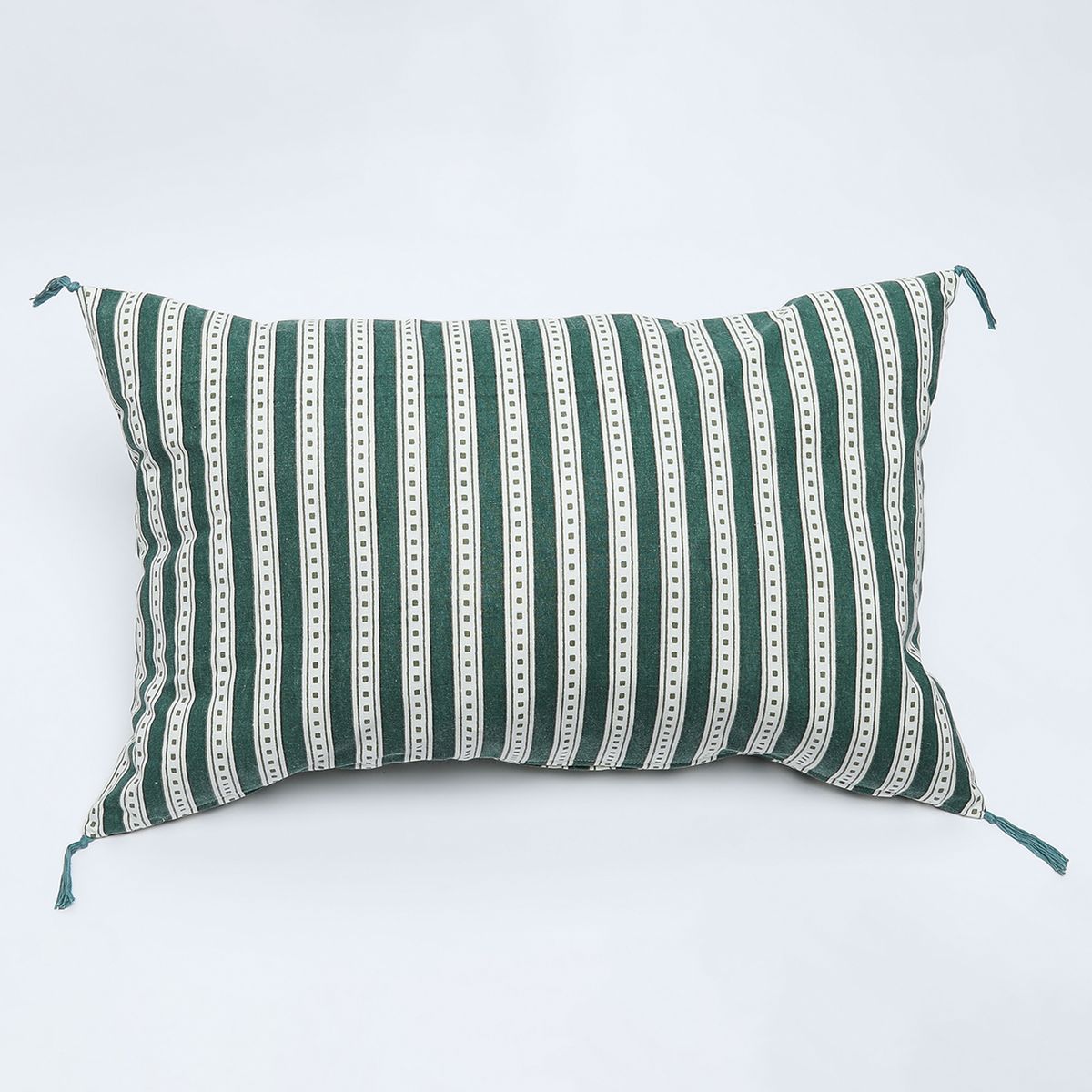 BASEMENT HOME - Funda de Cojín Block Verde