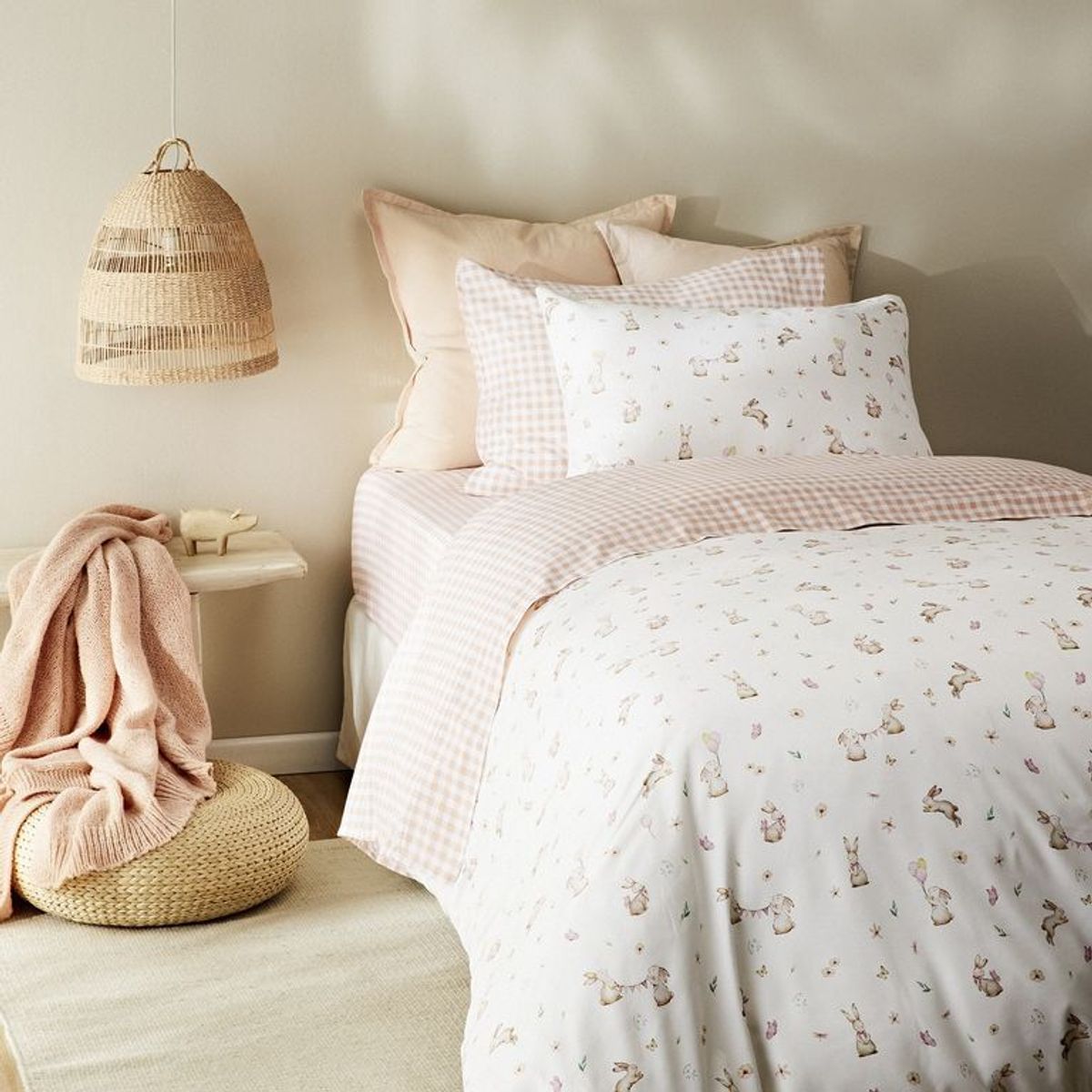 MICA KIDS - Funda Plumón Infantil Wash Conejos