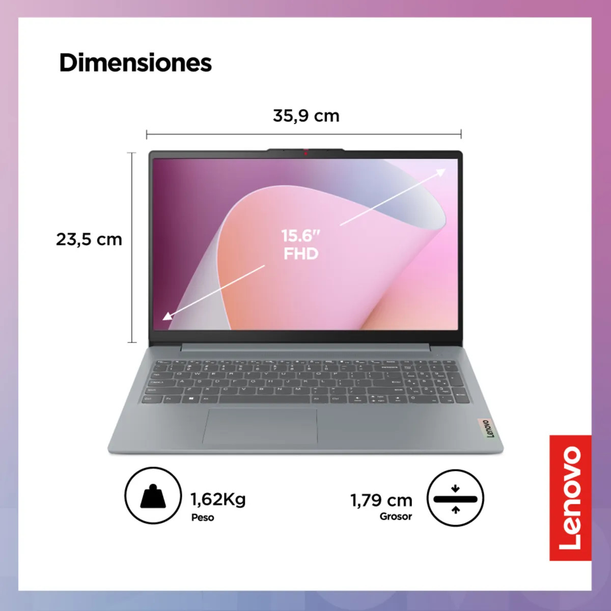 LENOVO - Laptop Lenovo Amd Ryzen 7 16gb 512gb Ssd Ideapad Slim 3  Serie 5000 15.6" Fhd