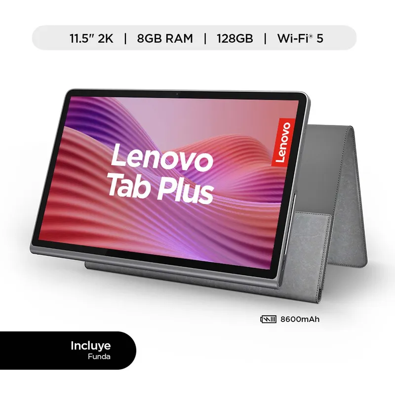 LENOVO - Tablet Tab Plus 11.5" 128gb + Sleeve Case