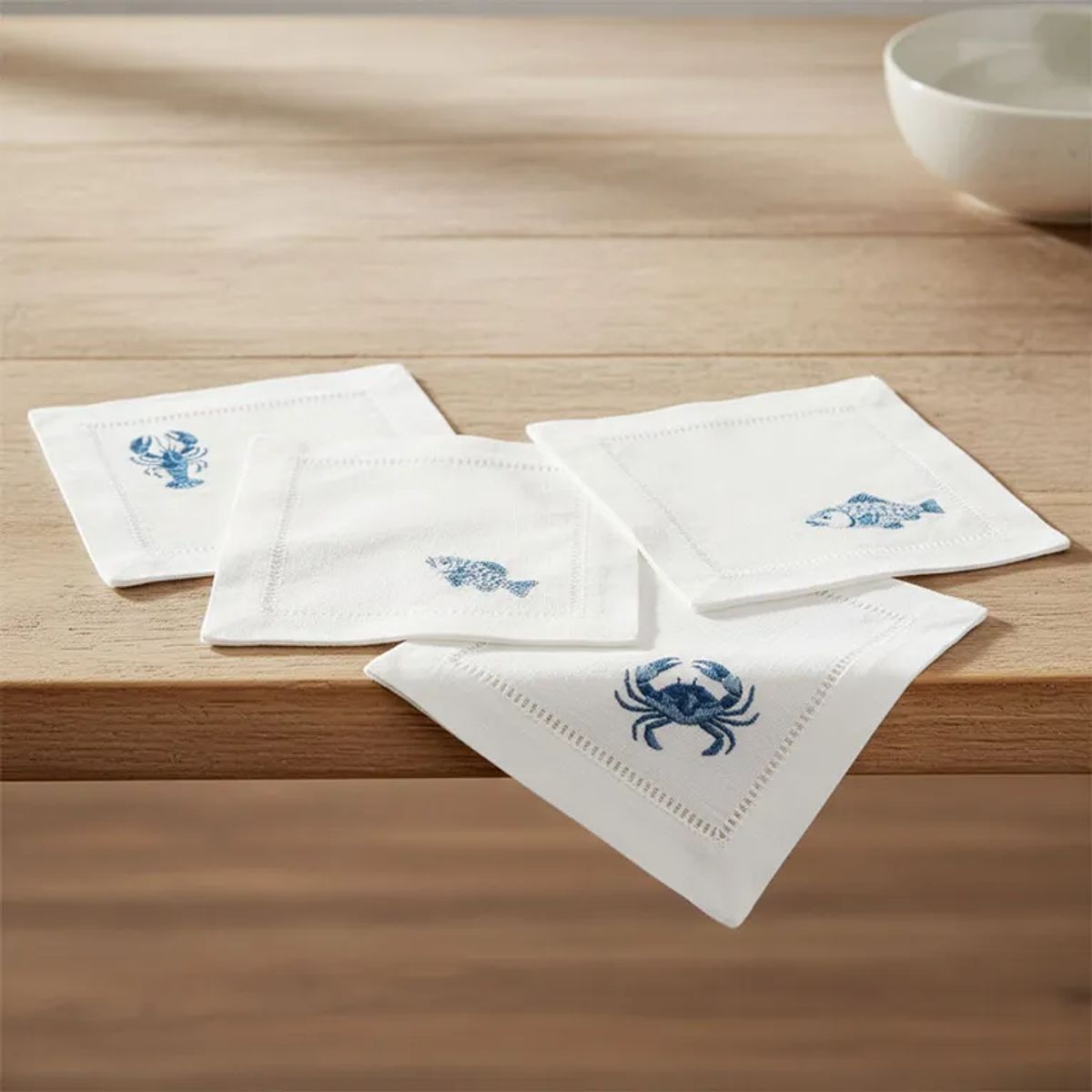 BASEMENT HOME - Setx4 Posavasos Algodón Lino 12x12cm