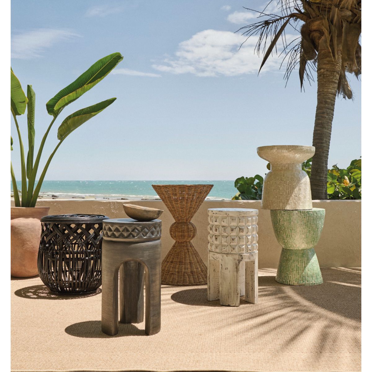 BASEMENT HOME - Banco Madera Negro 26x47cm