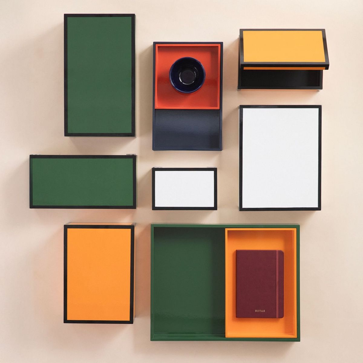 BASEMENT HOME - Bandeja Cuadrada Naranja 20x20cm