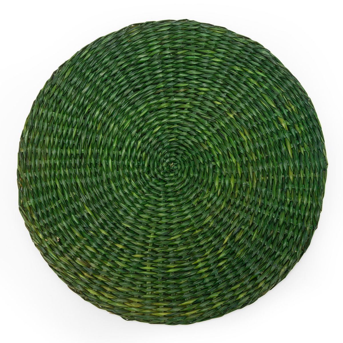 BASEMENT HOME - Individual Redondo Fibra Natural Verde 36cm