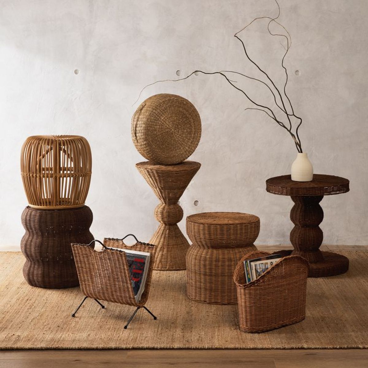 BASEMENT HOME - Puff Fibra Natural 20cm