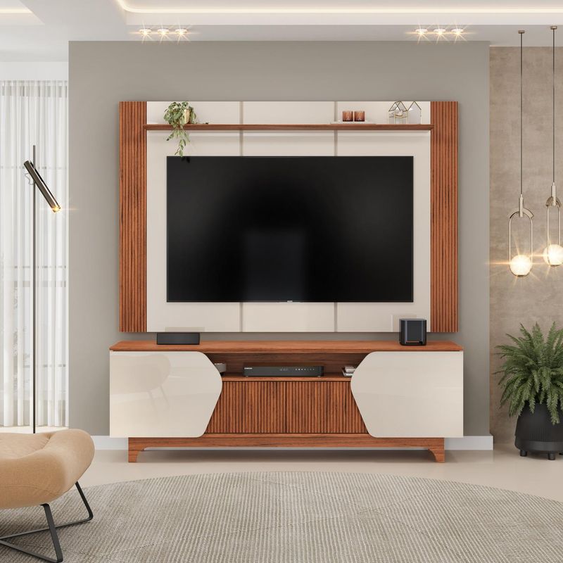 BASEMENT HOME - Panel con Mesa de Tv Helo 75"