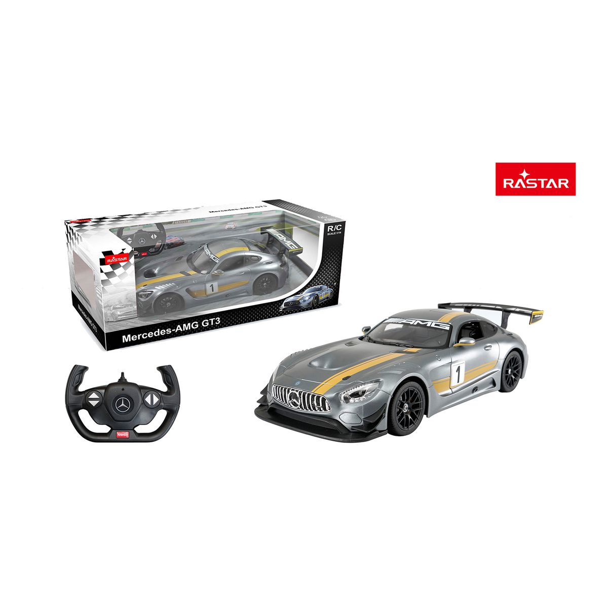 RASTAR - Auto Control Remoto 1:14 Mercedes Amg Gt3 Performance Rastar