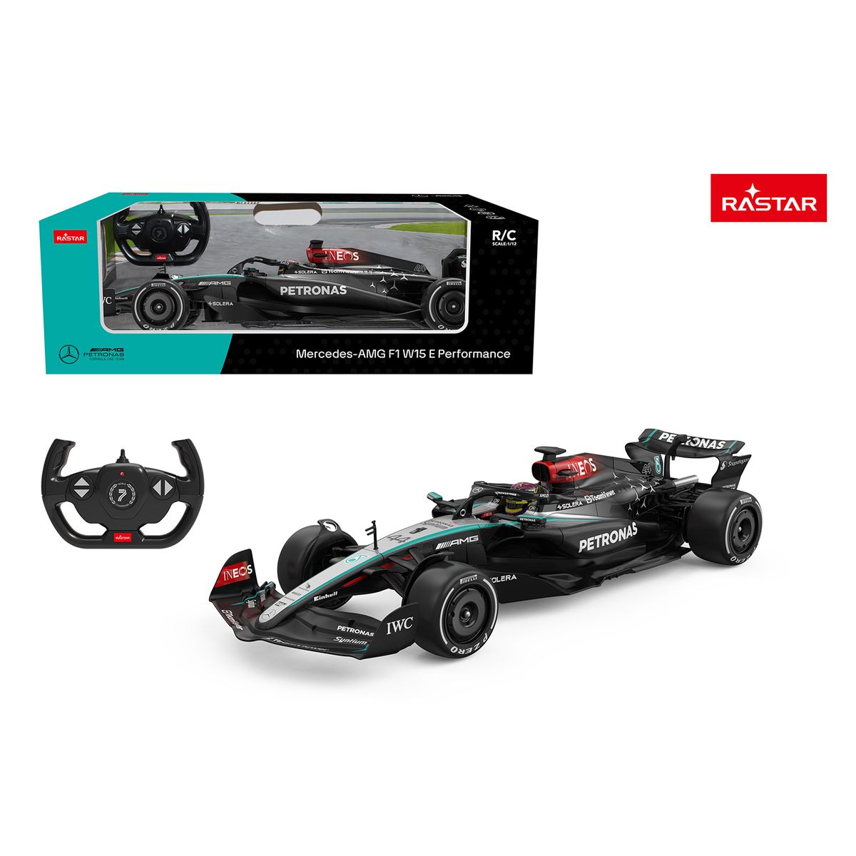 RASTAR - Auto Control Remoto 1:12 Mercedes-amg F1 Fórmula 1 W15 Eq Performance Rastar