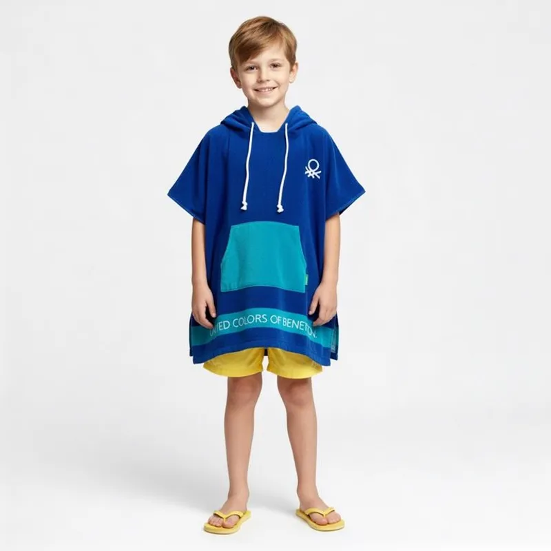 BENETTON - Toalla De Playa Infantil Con Capucha Benetton