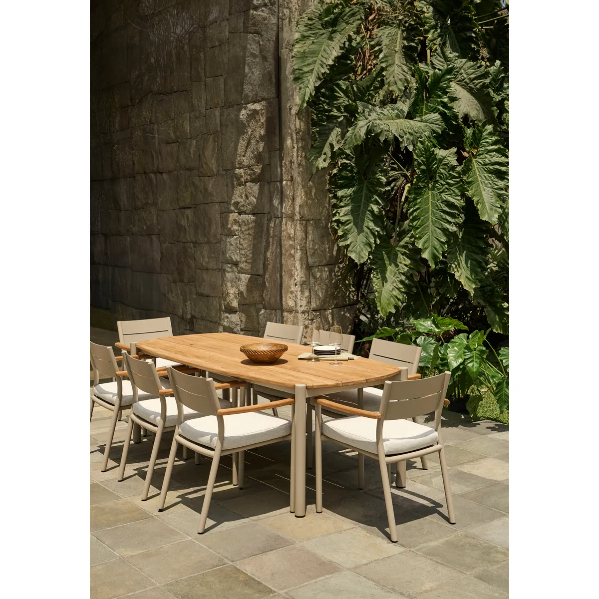 BASEMENT HOME - Juego De Comedor De Terraza Oviedo 8 Sillas