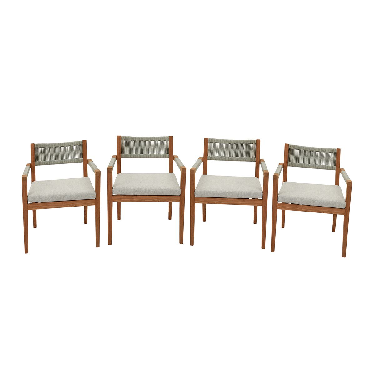 BASEMENT HOME - Set X4 Sillas De Comedor De Terraza Aruba
