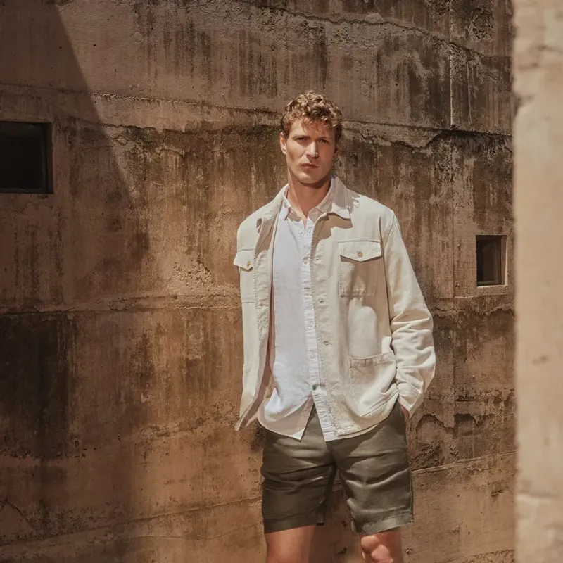 LA MARTINA - Camisa 100% Lino Casual Hombre La Martina