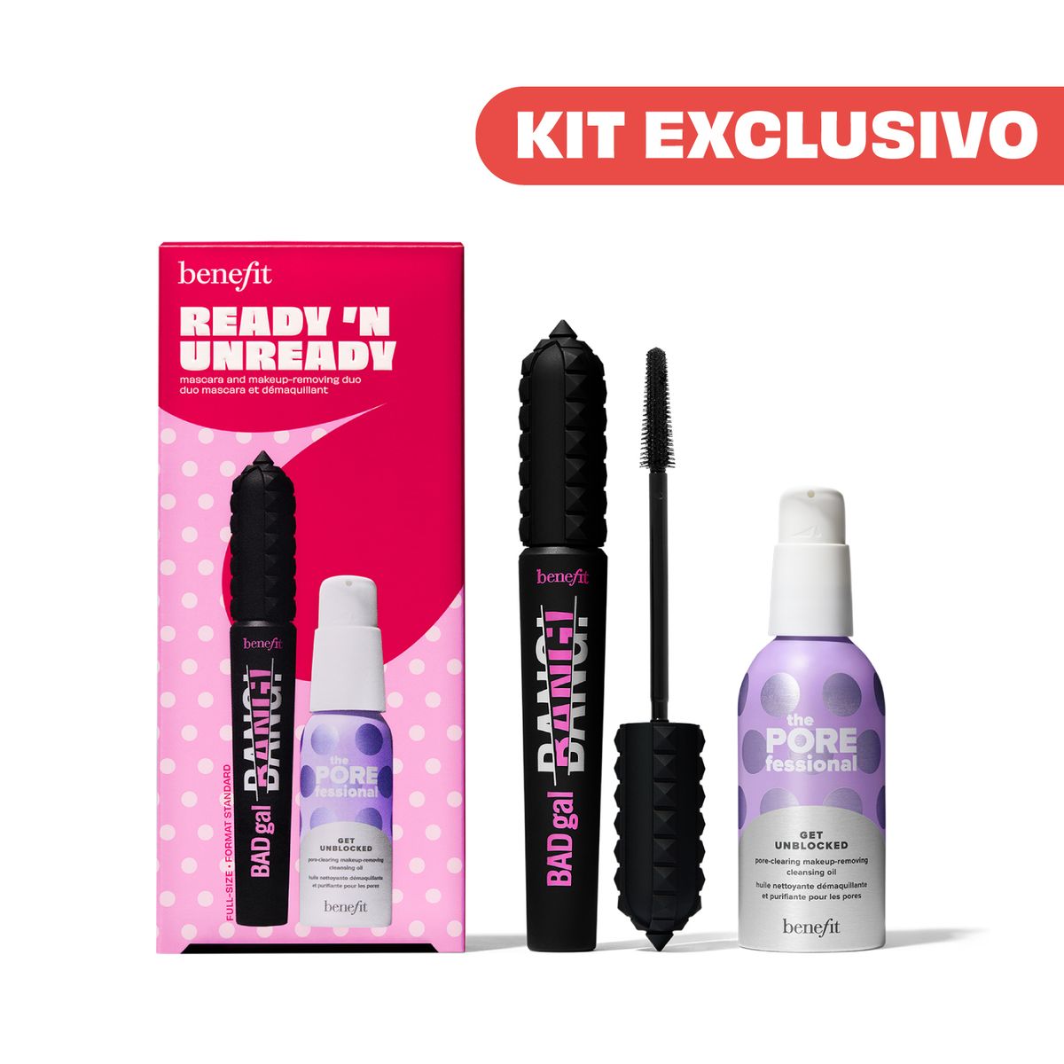 BENEFIT - Set Mascara Y Desmaquillante En Aceite - Ready & Unready Set
